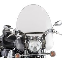 Image of SS-30-22CT-Q - Slipstreamer SS-30 Classic Windshield For Kawasaki BN125 2001-2007 56 cm (22") - Chrome/Clear