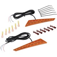 41-206A - Show Chrome LED Mirror Turn Signals For Can Am Spyder 1330 F3-T 2019-2022 Amber