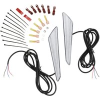 Image of 52-922A - Show Chrome LED Marker Lights For Honda GL 1800 Goldwing 2018-2023 Clear/Amber