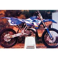 12V02 - Tecnosel Team Yamaha Seat Cover For Yamaha YZ125 1996-2001 - Blue/White