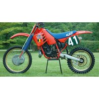 Image of 11V05 - Tecnosel Team Honda Seat Cover For Honda CR125 1987-1988