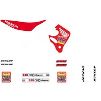 Image of 21V02 - Tecnosel Graphics Kit For Honda CR125 1993-1994 - Multi/Red/White