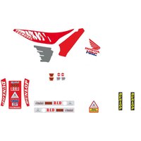 Image of 21V01 - Tecnosel Graphics Kit For Honda CR125 1991-1992 - Multi/Red/White