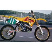 Image of 13V01 - Tecnosel Team Suzuki Seat Cover For Suzuki RM125 1993-1995 - Yellow