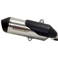 Arrow Urban Chrome/Black Exhaust Silencer - Kymco Xciting 400 I ABS 2017-18
