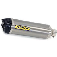 Arrow Urban Aluminium/Black Exhaust Silencer - Kymco Xciting 400 I ABS 2017-18