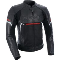 Image of ARMR Raiden 3.0 Leather Motorcycle Jacket XXL Black Red