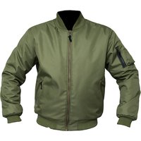 Image of ARMR Bomber Aramid Motorcycle Jacket L Olive