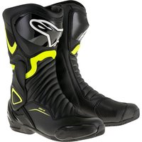 Image of Alpinestars SMX-6 v2 CE Motorcycle Boots 44 Black Yellow Fluo (UK 10)