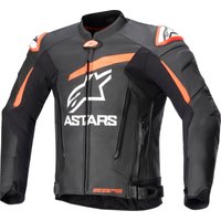Alpinestars GP Plus V4 Leather Motorcycle Jacket - Black Red Fluo White