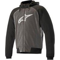 Image of Alpinestars Chrome Sport Motorcycle Hoodie Anthracite Black White 3XL