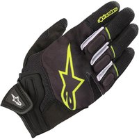 Image of Alpinestars Atom Motorcycle Gloves XL Black Yellow Fluo