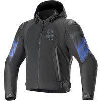 Image of Alpinestars Zaca Air Venom WP Motorcycle Jacket L Black Electric Blue