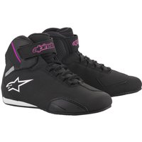 Image of Alpinestars Stella Sektor Ladies Motorcycle Shoes 38.5 Black Fuchsia (UK 5)