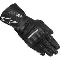 Image of Alpinestars SP-8 v2 Leather Motorcycle Gloves M Black Dark Grey