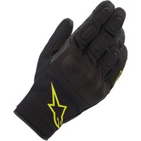 Image of Alpinestars S Max Drystar Motorcycle Gloves M Black Yellow Fluo