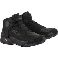 Image of Alpinestars CR-X Drystar Motorcycle Shoes 42 Black Black (UK 8)