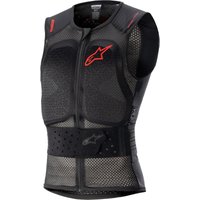 Image of Alpinestars Nucleon Flex Pro Motorcycle Vest S Trans Smoke Red Black
