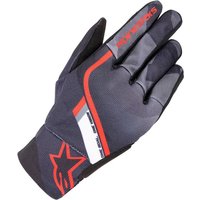 Image of Alpinestars Reef Motorcycle Gloves M Black Grey Camo Bright Red
