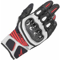 Image of Alpinestars SP-X Air Carbon v2 Motorcycle Gloves M Black White Red Fluo