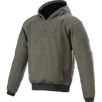 Image of Alpinestars Ageless Motorcycle Hoodie L Military Green Melange