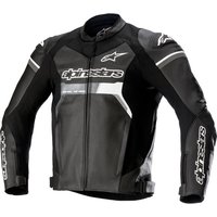 Image of Alpinestars GP Force Leather Motorcycle Jacket 52 Black (UK 42)