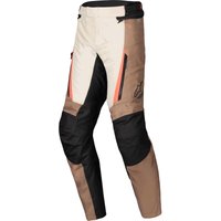 Alpinestars ST-1 WP Motorcycle Trousers L Dark Khaki Sand Black Red Fluo