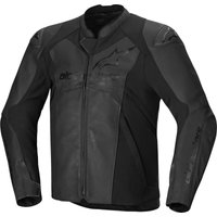 Alpinestars Faster V3 Leather Motorcycle Jacket 52 Black Black (UK 42)