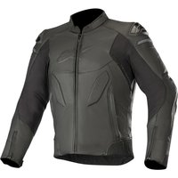 Image of Alpinestars Caliber Leather Motorcycle Jacket 50 Black (UK 40)