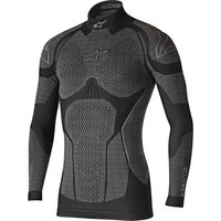 Image of Alpinestars Ride Tech Winter Long Sleeve Base Layer Shirt XS-S Black Grey