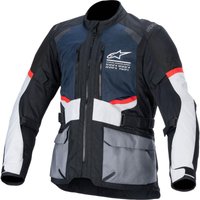 Image of Alpinestars Andes Air DryStar Motorcycle Jacket 3XL Dark Blue Black Ice Grey