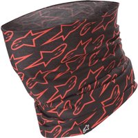 Image of Alpinestars Neck Tube Black Red Fluo