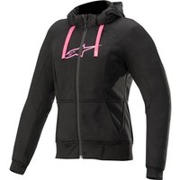 Image of Alpinestars Stella Chrome Sport Ladies Motorcycle Hoodie M Black Fuchsia