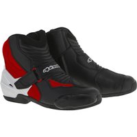 Image of Alpinestars SMX-1 R Motorcycle Boots 44 Black White Red (UK 10)