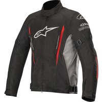 Image of Alpinestars Gunner V2 Waterproof Motorcycle Jacket S Black Grey Red