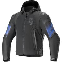 Image of Alpinestars Zaca Air Venom WP Motorcycle Jacket XXL Black Electric Blue