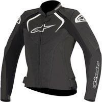 Image of Alpinestars Stella Jaws Leather Motorcycle Jacket 38 Black (UK 6)