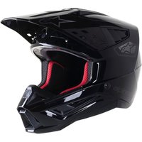 Image of Alpinestars S-M5 Scout Motocross Helmet XL Black Silver Glossy