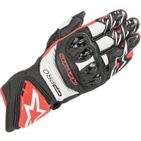 Image of Alpinestars GP Pro R3 CE Leather Motorcycle Gloves 3XL Black White Bright Red