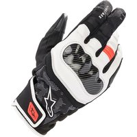 Alpinestars SMX Z DryStar Motorcycle Gloves 3XL Black White Red Fluo