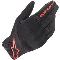 Image of Alpinestars Copper Motorcycle Gloves L Black Red Fluo