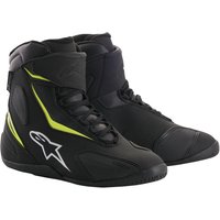 Image of Alpinestars Fastback 2 Drystar CE Motorcycle Boots US 13.5/EU 47.5 Black Yellow Fluo