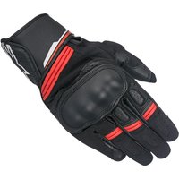 Image of Alpinestars Booster Leather Motorcycle Gloves L Black Red
