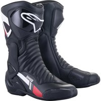 Alpinestars SMX-6 V2 Motorcycle Boots 41 Black White Grey (UK 7)