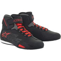 Image of Alpinestars Sektor Motorcycle Boots 43 Black Bright Red (UK 9)