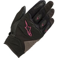 Image of Alpinestars Stella Shore Ladies Motorcycle Gloves XS Black Fuchsia