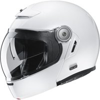 Image of HJC V90 Plain Flip Front Motorcycle Helmet XS White