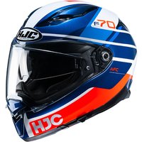 Image of F70TUM - HJC F70 Tino Motorcycle Helmet M Blue Red White (MC21)
