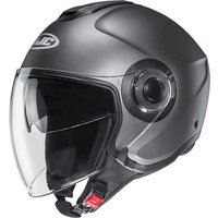 Image of HJC I40 Plain Open Face Motorcycle Helmet XS Semi Flat Titanium