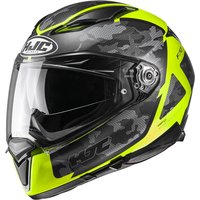 Image of F70KAYXL - HJC F70 Katra Motorcycle Helmet XL Yellow (MC3HSF)